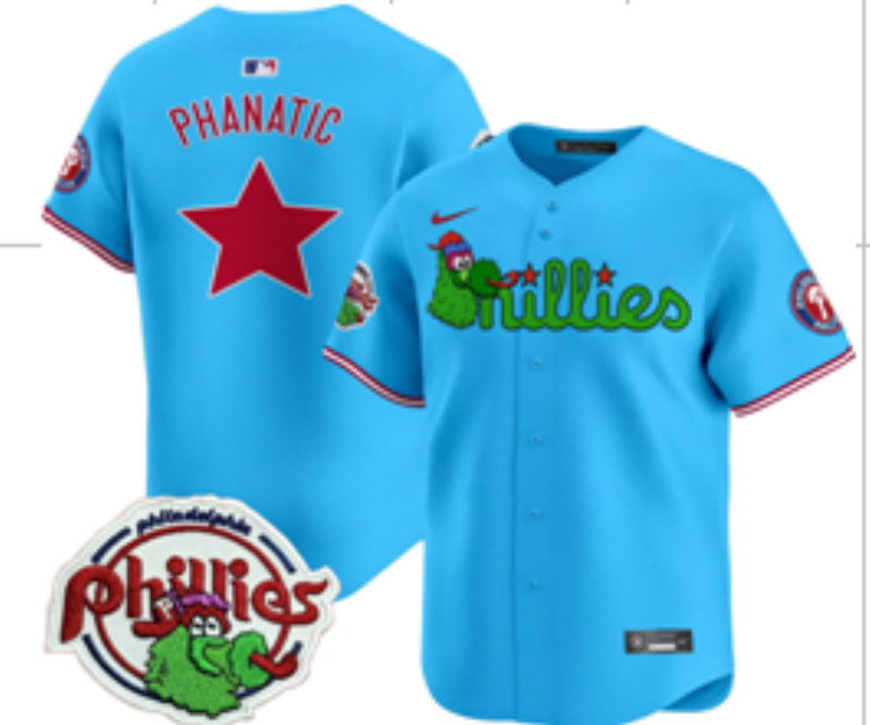 Men 2026 Philadelphia Phillies Phanatic blue Game Nike MLB Jersey 0408003->philadelphia phillies->MLB Jersey